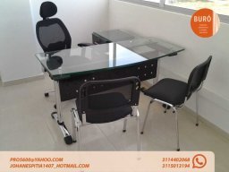 ESCRITORIOS DE VIDRIO LINEAL 